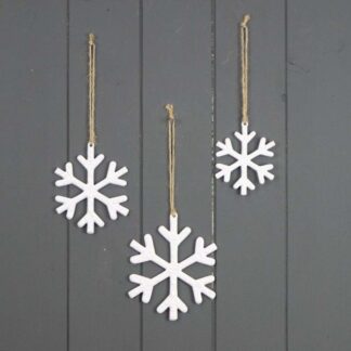 Hanging White Snowflake