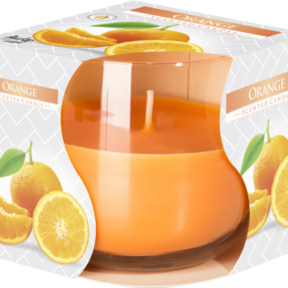 Scented Glass Jar Candle - Orange