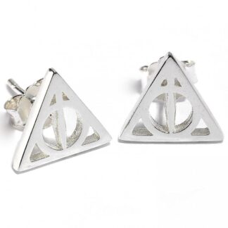 Harry Potter Sterling Silver Deathly Hallows Stud Earrings
