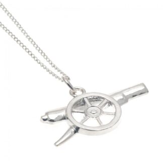 Arsenal FC Sterling Silver Cannon Pendant & Chain