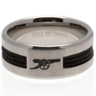 Arsenal FC Black Inlay Ring