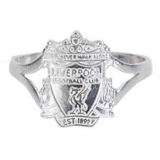 Liverpool FC Sterling Silver Split Shank Ring
