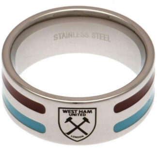 West Ham United FC Colour Stripe Ring