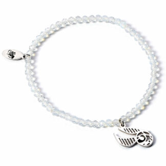 Harry Potter Stone Bracelet With Sterling Silver Golden Snitch Charm