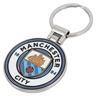 Manchester City FC Boxed Crest Keyring