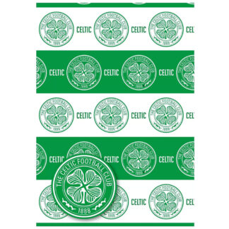 Celtic FC Text Gift Wrap