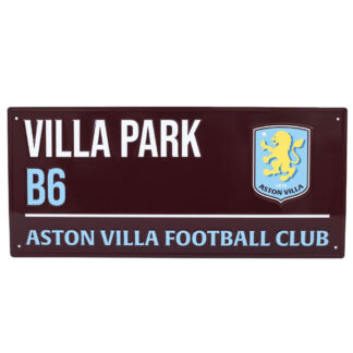 Aston Villa FC Colour Street Sign