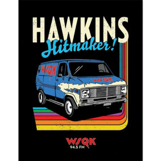 Stranger Things Hawkins Hitmakers Framed Picture 16 x 12