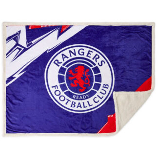 Rangers FC Geo Sherpa Fleece Blanket
