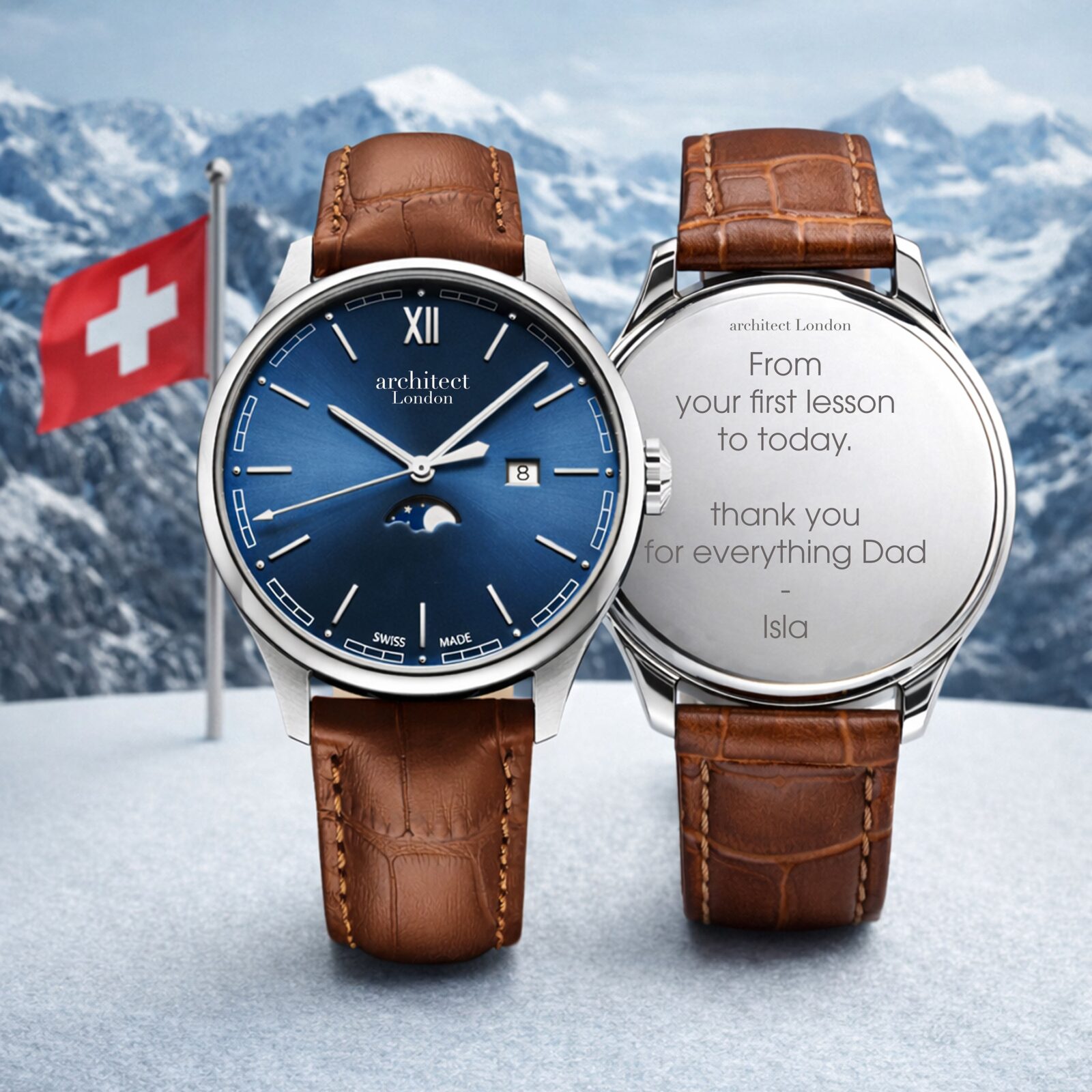 Architect London Montreux – Personalised Swiss Made Men’s Watch