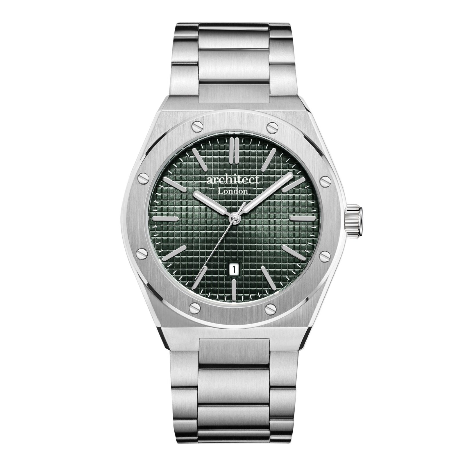 Personalised Men’s Watch – Architect London - Borough Collection - Kensington (Green Dial)