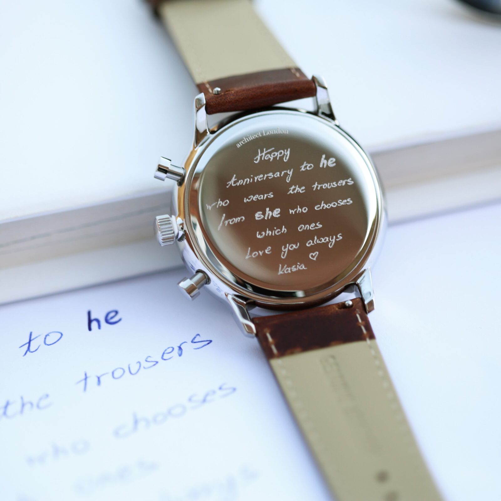 Handwriting Engraving - Men's Architect Motivator