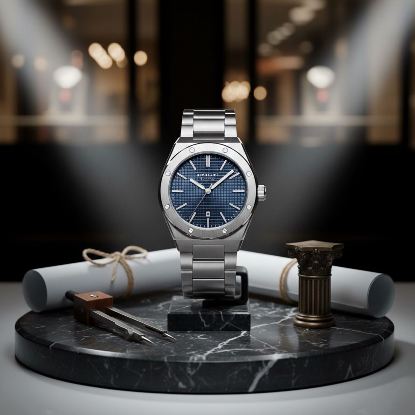 Personalised Own Handwriting Engraved Watch for Him | Architect London Mayfair – Borough Collection