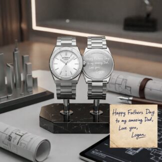 Personalised Handwriting Engraved Watch – Architect London Soho | Borough Collection